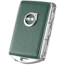 Car Key Fob Cover for Volvo XC90, XC60, XC40, S60, S90, V90, Zinc Alloy Frame Leather Surface