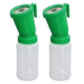 APlayfulBee Teat Dip Cup with Brush, Non Reflow Nipple Cleaning Disinfection Non-Return Teat Dipper Dip Cup for Cow Sheep Goat (Green)
