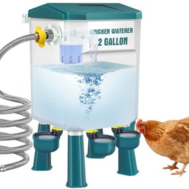 Meyoppm 2 Gallon Automatic Chicken Waterer with Precision Float Valve