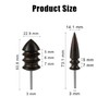 2pcs Leather Burnisher Bits for Rotary Tools, 2 Styles Leather