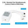 Aroidful RGB LED Strip Controller DC 12V-24V, 4-Pin 2-Port Controller