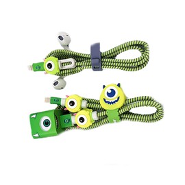 DIY Cartoon Style Spiral Wire Protectors Set/Earphone Cords (Mr.Q)