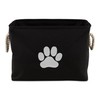 Bone Dry Pet Storage Collection Collapsible Bin, Black, Small Rectangle