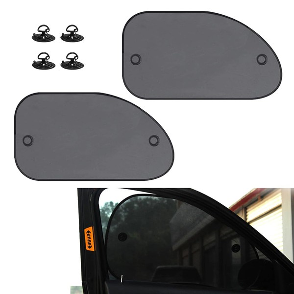 Arwrilt 2 PCS Car Window Shades, Cling Sunshade for Car