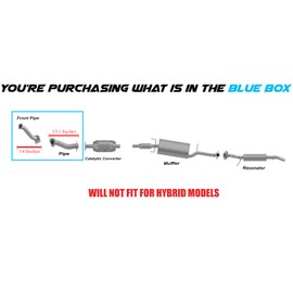 Northeastern Exhaust | Stainless Steel - Front Exhaust Pipe Compatible for Mazda Tribute| Mercury Mariner| Ford Escape 2009-2012 2.5L - Include Gaskets