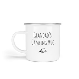 Anonymous Gifting Camping Enamel Mugs, One Size - Grandad - Camping Gift for Dad, Mum, Grandpa, Grandad Birthday Christmas Father's Day