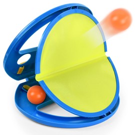 Catch Ball Game, Velcro Ball Game for Children, Throw and Catch Game with Ball, Throwing Game Children Outdoor, Fun Ball Games for Outdoors, Games Beach Toy for Children and Adults (B)