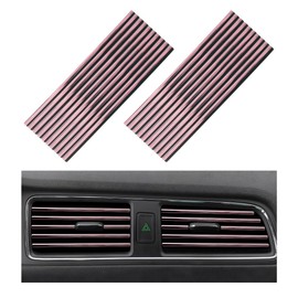 JUSTTOP 20 PCS Car Air Conditioner Decoration Strip, Bendable Car Interior Moulding Trim Strip Line, Waterproof DIY Trim Strips for Most Car Air Vent Outlet, Car Accessories (Shiny Pink)