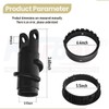 762222MA Chute Assembly & 585196MA Chute Rotater Wormgear & 585195MA