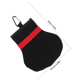 GANAZONO Golf Tee Organizer Pouch with Carabiner Portable Storage Bag Versatile Accessory Holder for Golf Tees Gloves Tools Convenient Hook for Easy Attachment