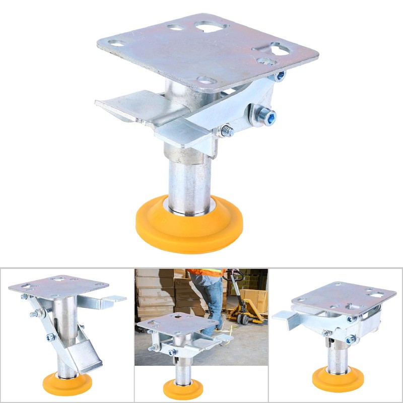 Fafeicy Floor Lock for 4~5in Casters, Manganese Steel with TPU