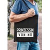 Moonworks® Jute Bag Princess von nö Saying Fabric Bag Carry