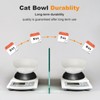 Raised Cat Bowls Whisker Friendly Melamine Elevated Cat Food Bowl