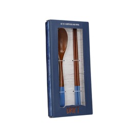 Creative Tops Drift Wooden Chopsticks and Spoon Set (3 Pieces)
