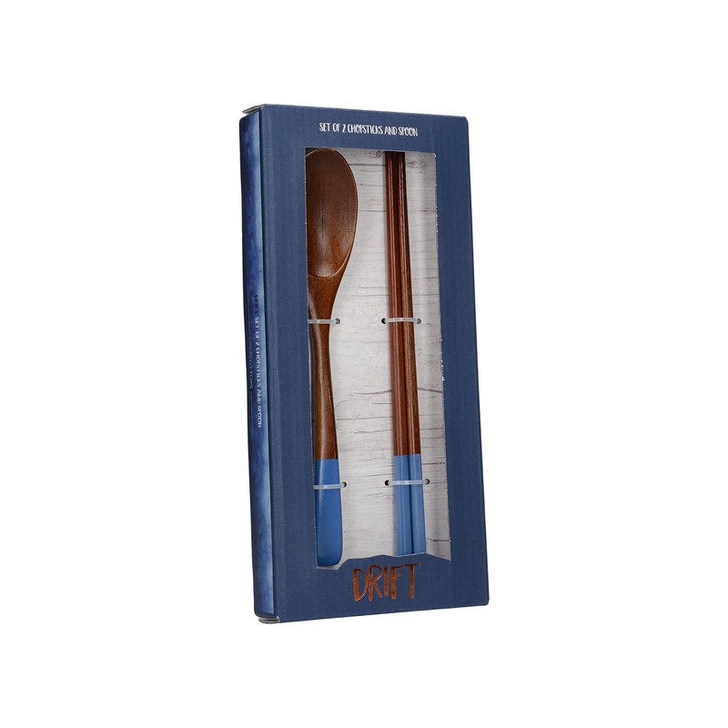 Creative Tops Drift Wooden Chopsticks and Spoon Set (3 Pieces)