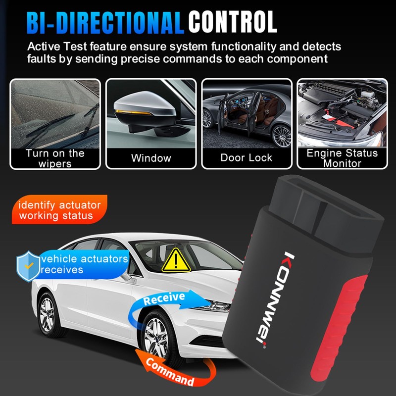 KONNWEI KDIAG OBD2 Scanner Bluetooth - Full System Diagnostic Tool