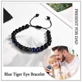 KORAS Fathers Day Dad Gifts, Dad Bracelet Adjustable Beads Bracelet Gifts for Dad, Dad Presents for Birthday Christmas, Perfect Gifts for Fathers Day from Daughter