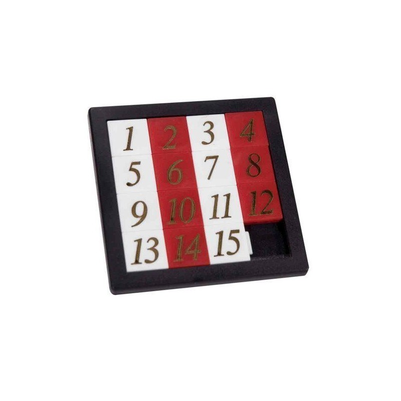 FIFTEEN 15 PUZZLE Number Slide Tile Brain Teaser Classic IQ