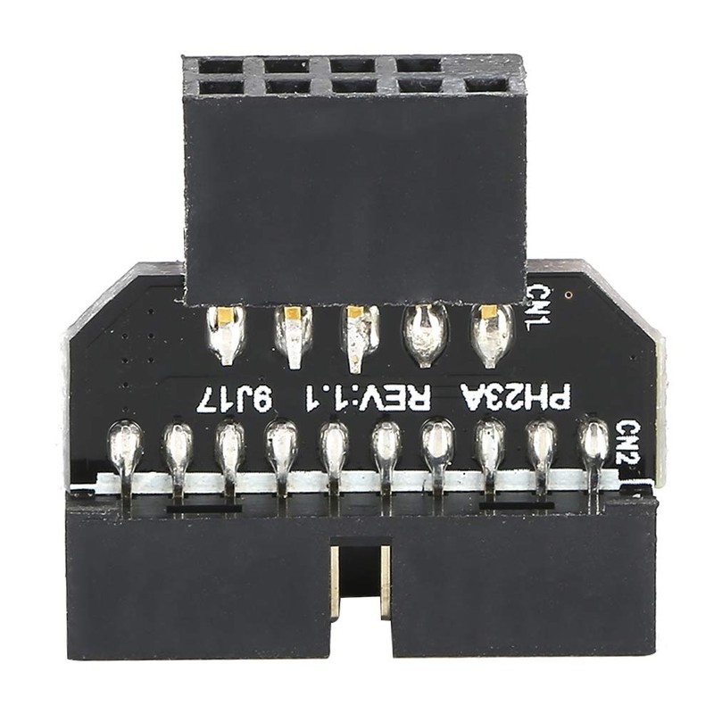 Luqeeg USB 2.0 9PIN Header to USB 3.0 19P Plugin