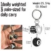 AUNVITO 8 Ball Dice Charm Keychain - Cute Bag Purse
