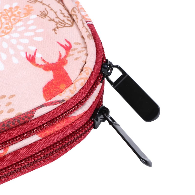 Knitting Storage Bag Portable Crochet Hook Needle Sewing Tool Case(Short