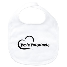 Huuraa Baby Lätzchen Beste Patentante Herz Geschenk White Bio Baumwolle Beste Patentante Präsent