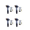 Set of 4 AD Auto Parts Ignition Coils + 4