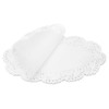 sourcing map 250 Pcs White Lace Paper Doilies 7.5 x