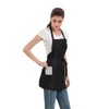 Waterproof Apron for Women with 3 Pockets, Short Cooking Aprons