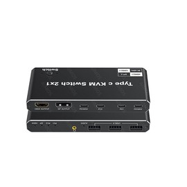 INF 2 in 1 Output USB-C KVM Switch 8K@60Hz 4K@120Hz for Windows 11/10/8/7/Vista/XP, Mac OS X 10.9, Compatible with Thunderbolt 3 and Thunderbolt 4