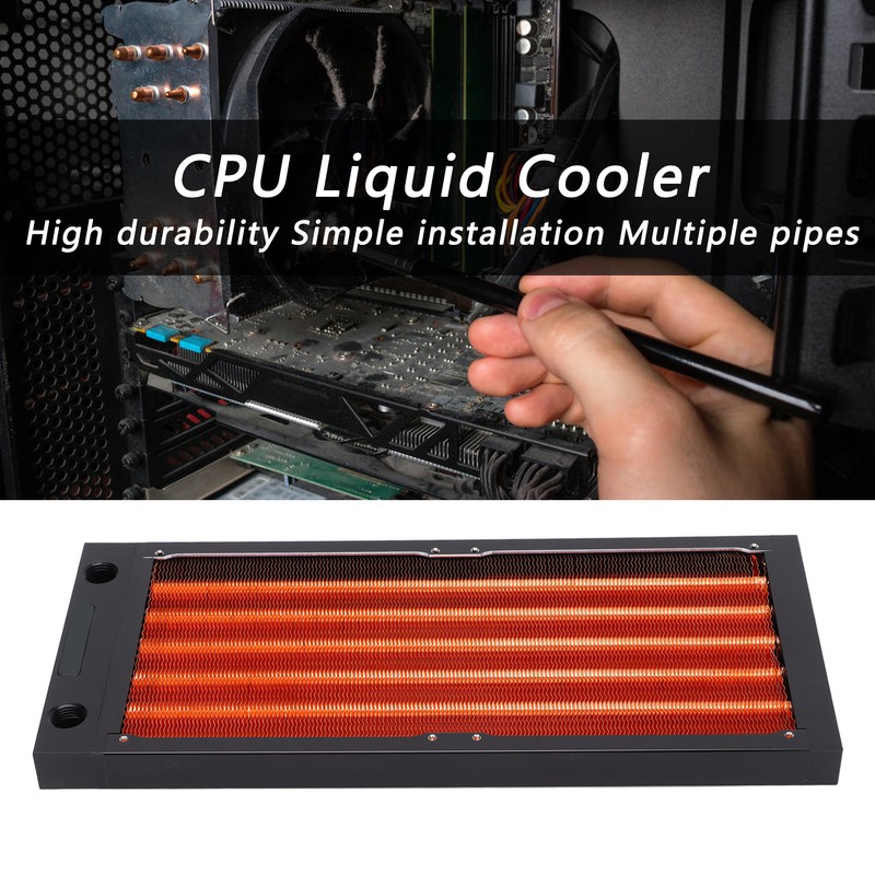 CPU Liquid Cooler High Durability Multiple Pipes Stable Performance Water