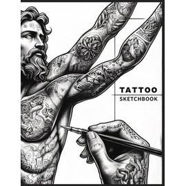Tattoo Sketchbook: Practice Sketch book with Plain Paper for Tattoo Artists | 110 Pages, Ideal for Freehand Work and as a Gift, 8.5" x 11"