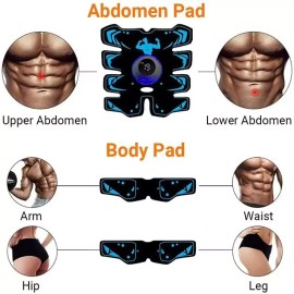 Unbranded Abdominal muscle stimulator fitness equipment for abdomen/arms