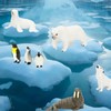 ONEST 17 Pieces Mini Arctic Animals Figurines Set Polar Animal