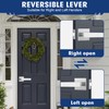 Passage Door Levers, 5 Pack Satin Nickel Heavy-Duty Door Handles,