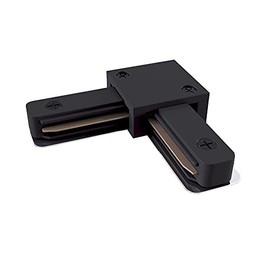 Maytoni Track Lighting L-Connector 90 Degree for 1-Phase Track System Black Plastic for Living Room Bedroom Kitchen Hallway