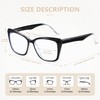 EASY READ 2 Pack Reading Glasses for Women,Cat Eye Blue