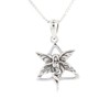 Jewelry Trends Sterling Silver Celtic Trinity Knot Fairy Pendant on