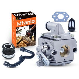 Mtanlo For Stihl 017 018 MS170 MS180, MS180 Carburetor Kit, 1130 120 0603, 1130 358 7700, 00003503500, 11301412200