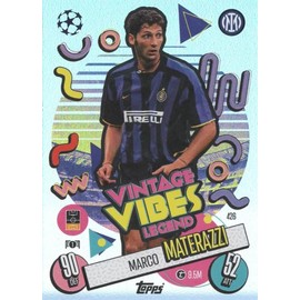 Match Attax 2024 2025 Marco Materazzi Vintage Vibes Legend Trading Card