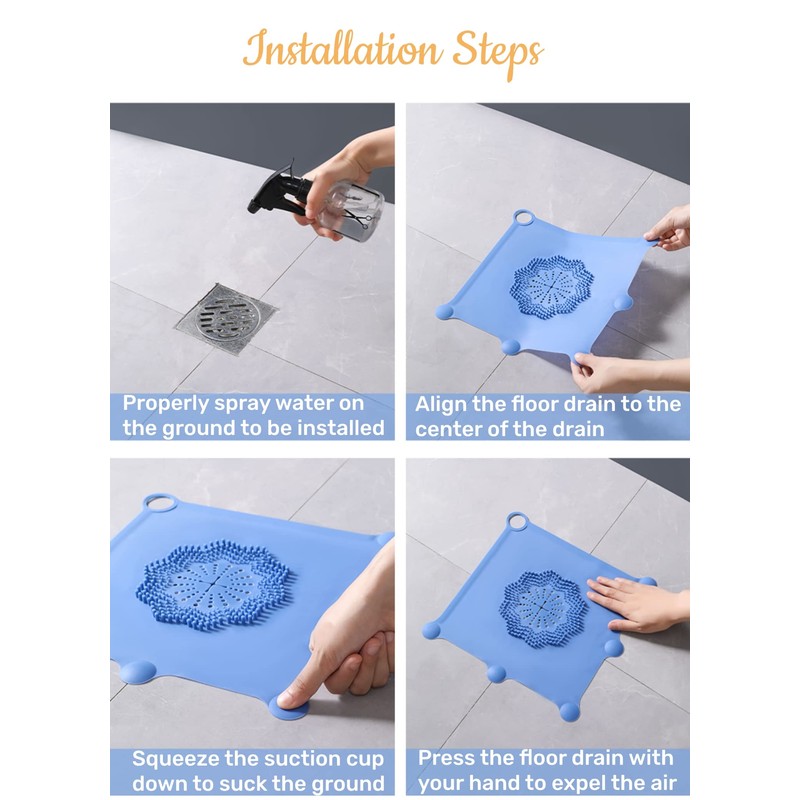 Silicone Shower Drain Hair Catcher, Hair Drain Catcher, Shower Hair
