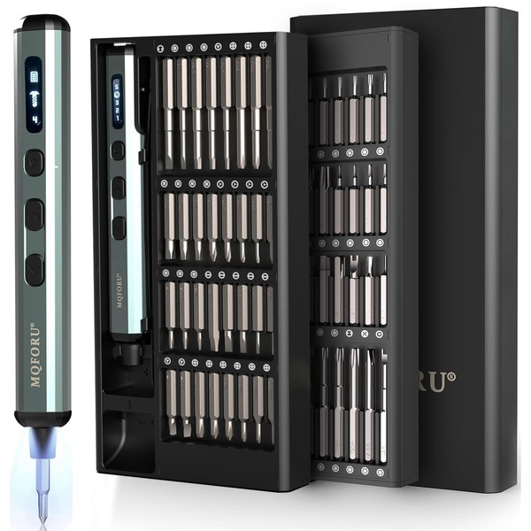 MQFORU Mini Electric Screwdriver, 72 in 1 Precision Screwdriver Kit
