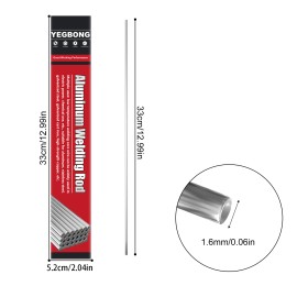 Yegbong Aluminum Welding Rod, Low Temperature Aluminum Flux-Cored Electrode Welding Gun Repair Stainless Steel Aluminum