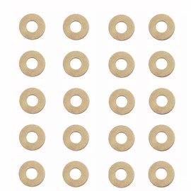 HAISDA 20 pcs EDC Pocket Knife Brass Washer Gasket for Mini 555 556 557, Pivot Pin Washers Meson Shim Gasket Replacement,Ring Bearing, 0.4x12x5.2 mm