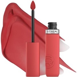 L'Oréal Paris Infallible Le Matte Resistance Labial Líquido Mate de Larga Duración Hasta por 16h con Ácido Hialurónico, Tono 645 Crush Alert