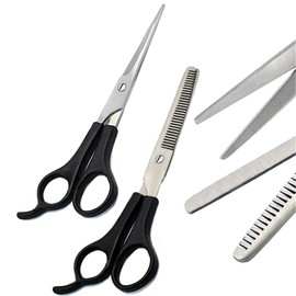 PRECISE CANADA 2Pcs Pro Barber Hair Cutting & Thinning Scissor 6.5" With Plastic Handle BTS-680