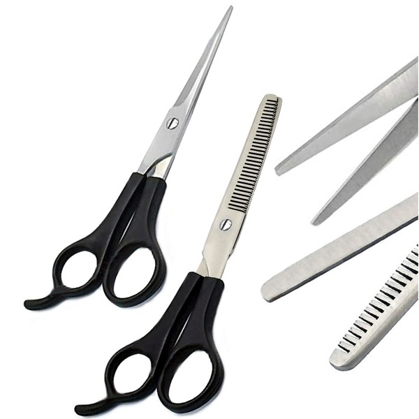 PRECISE CANADA 2Pcs Pro Barber Hair Cutting & Thinning Scissor