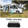 PACKOVE Trailer Plug Cord Connection Box Plastic Weatherproof Junction Box