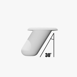 (Set of 4) Heavy Duty Weather Proof Rod Holder Plugs for Boats, Flush Mount Fishing Rod Pole Holder Plugs, 30 Degree, White