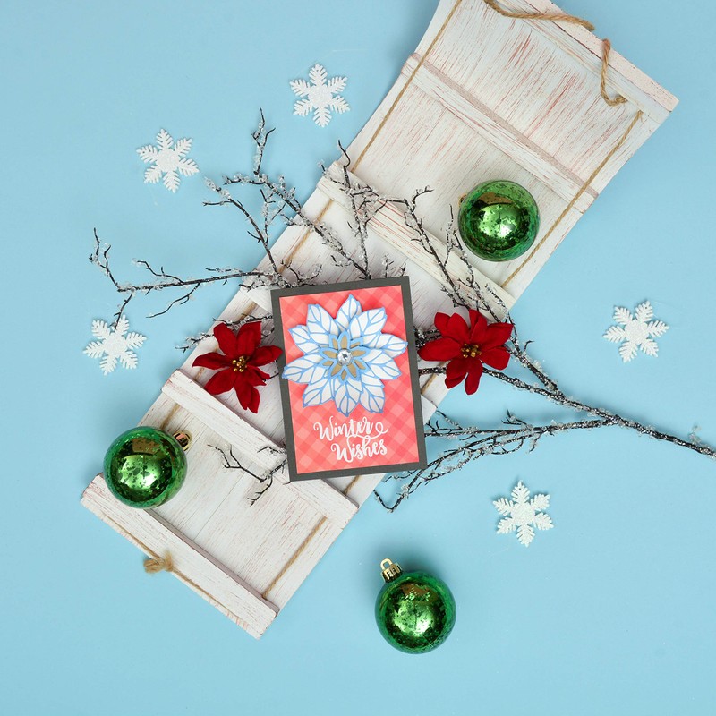 Sizzix Thinlits Cutting Dies Set 8Pk Poinsettia